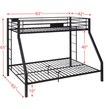 Load image into Gallery viewer, ACME Limbra Bunk Bed (Twin XL/Queen) in Sandy Black 38000
