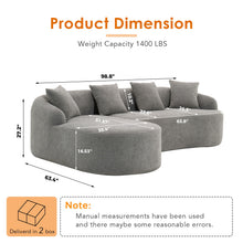 Load image into Gallery viewer, Combined Sofa With 4 Pillows
