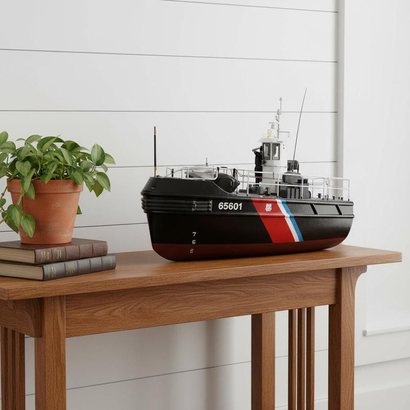 Hand Painted Model Boat (624532) - Black