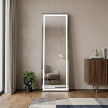 Load image into Gallery viewer, Lighted Frameless Standing Mirror - Silver
