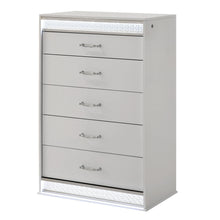Load image into Gallery viewer, Glam - 5 Drawer Chest With LED Lighting - White
