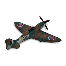 Load image into Gallery viewer, Hand Painted 1940 Spit Fire Model Airplane - Green / Brown
