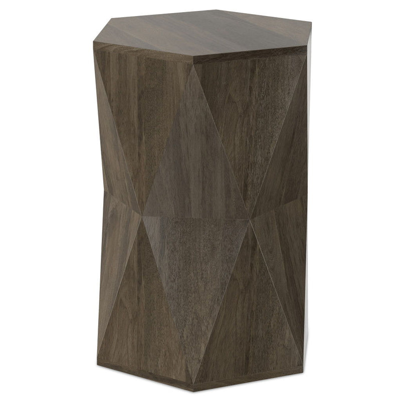22" Solid Wood End Table - Gray