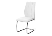 Load image into Gallery viewer, Transitional Upholstered Faux Leather Dining Side Chairs (Set of 2) - White
