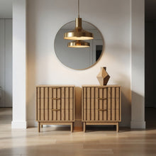 Load image into Gallery viewer, Fluted 3 Drawer Dresser

