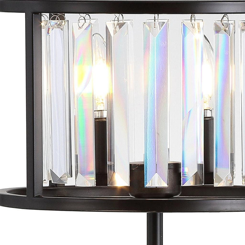 Novelty Table Lamp LED With Globe Shade - Antiqued Bronze