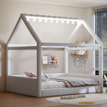 Load image into Gallery viewer, Upholstered House Style Daybed With LED Light Strips
