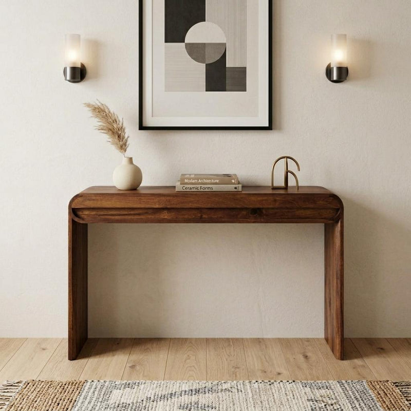 Console Table With Drawer - Chestnut