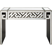 Load image into Gallery viewer, Mirrored Glass Sled Console Table - Silver And Gold And Silver
