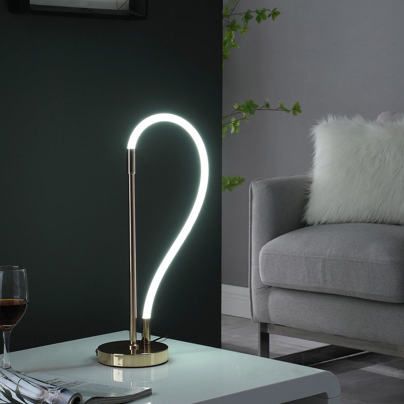 Bedside LED Table Lamp - Gold