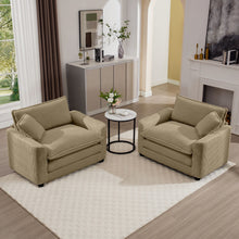 Load image into Gallery viewer, Modern Classic Fabric Single Chair Deep Seat Sofa With Pillow
