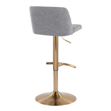 Load image into Gallery viewer, Toriano - Contemporary Adjustable Barstool With Swivel With Rounded T Footrest (Set of 2)
