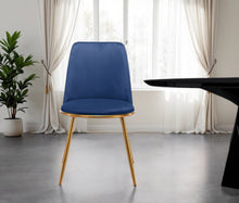 Load image into Gallery viewer, Upholstered Velvet Dining Side Chair - Blue
