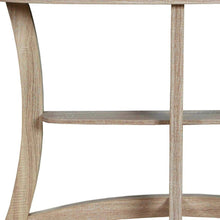 Load image into Gallery viewer, Half Moon Three Leg Console Table With Shelves - Taupe
