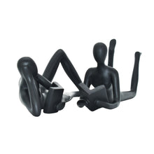 Load image into Gallery viewer, People Tabletop Sculpture (Set of 2) - Black

