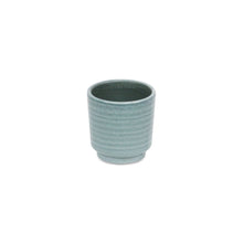 Load image into Gallery viewer, Striped Round Pot Planter (487492) - Green
