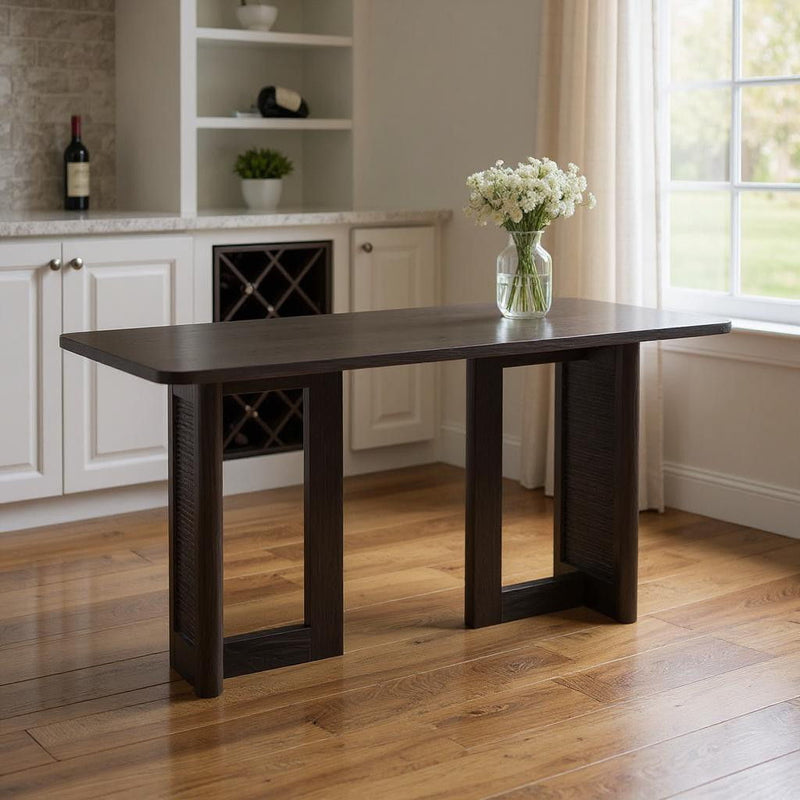 Wood Square Bar Table (712250) - Black