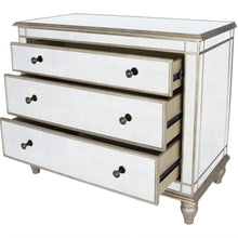 Load image into Gallery viewer, Rectangle Three Drawer Console Storage Chest - Mirrored
