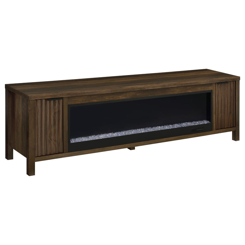 Alamitos - Electric Fireplace TV Stand With Flame Visualizer - Pine Wood
