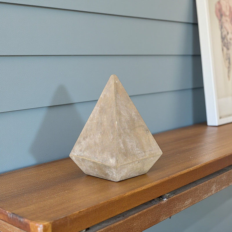 Pyramid Decorative Sculpture - Brown