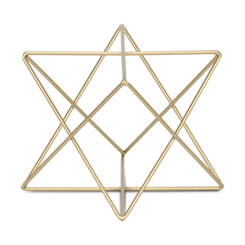 Open Geometric Tabletop Sculpture (635380) - Gold