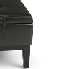 Load image into Gallery viewer, Dover - Square Coffee Table Storage Ottoman - Tanners Brown
