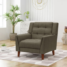 Load image into Gallery viewer, Luminaesque - Fabric Upholstered Armchair With Tufted Back
