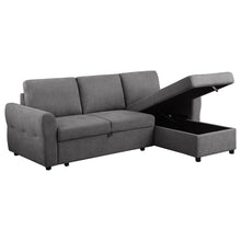 Load image into Gallery viewer, Kenna- Sleeper Sectional Sofa With Storage Ottoman
