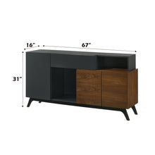 Load image into Gallery viewer, Destin- Ceramic Server - Walnut / Black
