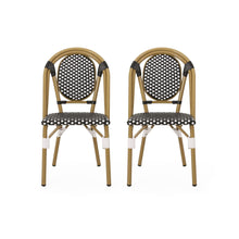 Load image into Gallery viewer, Outdoor Rattan And Aluminum French Bistro Chair Set
