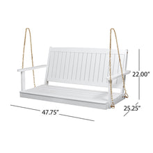 Load image into Gallery viewer, Tambora - Porch Swing Acacia Wood Slat Design
