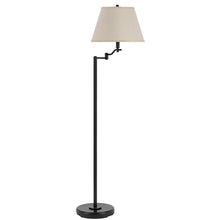 Load image into Gallery viewer, 60" Swing Arm Floor Lamp With Beige Empire Shade - Bronze
