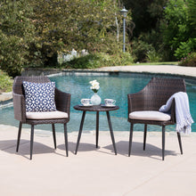 Load image into Gallery viewer, Kenneth - 3 Pieces Chat Set Outdoor Furniture - Brown Multi
