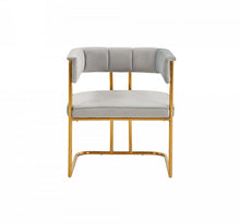 Load image into Gallery viewer, Upholstered In Fabric Dining Arm Chair - Gray
