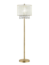 Load image into Gallery viewer, Novelty Floor Lamp With White Drum Shade - Gold
