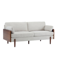 Load image into Gallery viewer, Mid Century Moderne Sofa With Wood Sides
