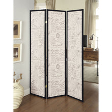Load image into Gallery viewer, 3 Panel Folding Screen - Beige
