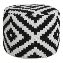 Load image into Gallery viewer, Cotton Blend Ottoman - Black
