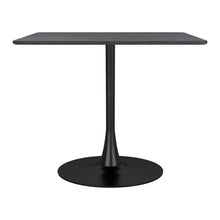 Load image into Gallery viewer, 35" Square Steel Pedestal Base Dining Table - Black
