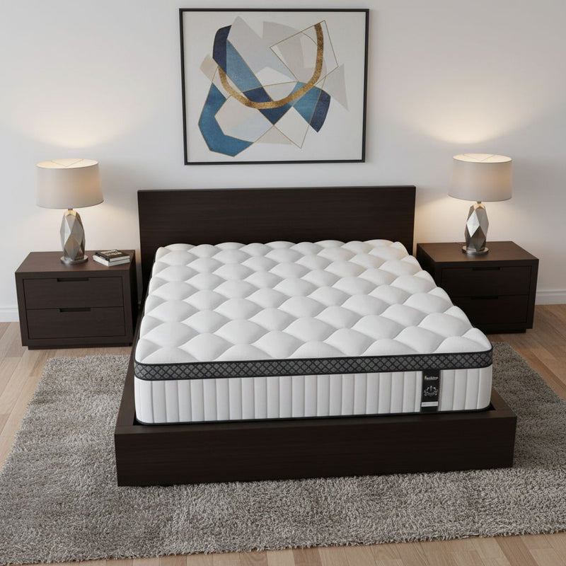 10" Queen Foam Hybrid Mattress - White