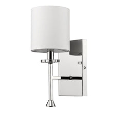 Load image into Gallery viewer, Minimalist Wall Sconce With Fabric Shade - Silver
