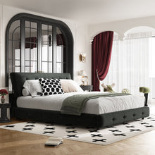 Load image into Gallery viewer, Tufted Headboard With Extra-Large Ultra-Soft Cloud Pillow Design
