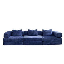 Load image into Gallery viewer, Convertible Floor Sofa Bed, Boneless Modular Sectional Sofa For Living Room

