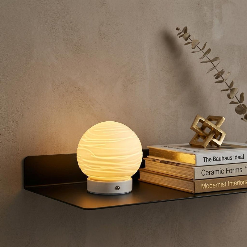 Globe Desk Lamp With Globe Shade (734239) - White