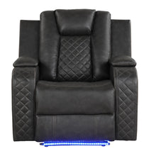 Load image into Gallery viewer, Benz - LED &amp; Power Recliner Chair With Adjustable Headrest
