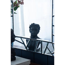 Load image into Gallery viewer, 28" Metal And Glass Mosaic Framed Accent Mirror - Black
