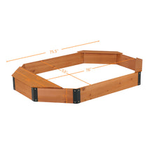 Load image into Gallery viewer, Octagon Sandbox With Storage, Sandpit With Cover And Liner For Backyard
