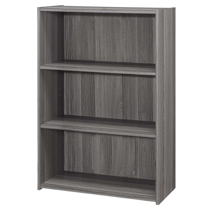 Adjustable Three Tier Bookcase - Gray