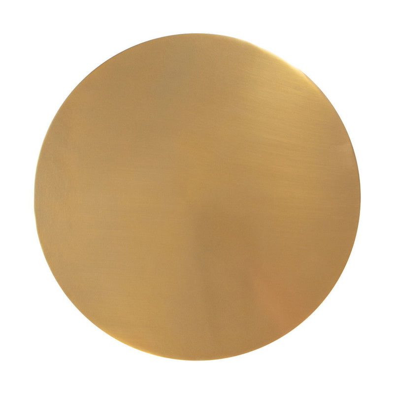 21" Iron Pedestal End Table - Gold