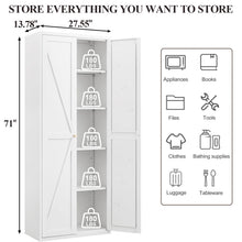 Load image into Gallery viewer, Adjustable 2 Door Storage Cabinet With Adjustable Shelves
